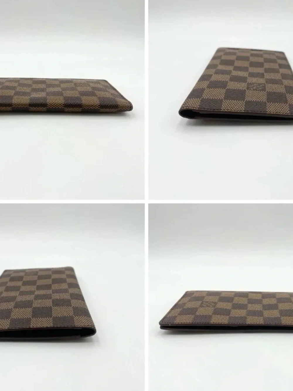 Auth Louis Vuitton Damier Ebene Credit Wallet